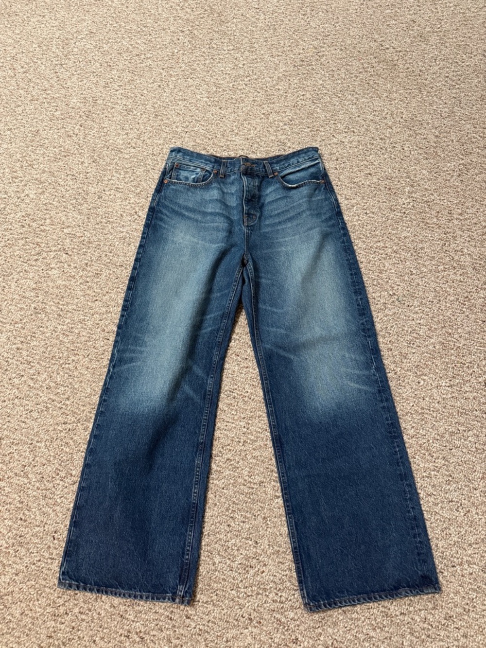 NWT Madewell Low Slung Baggy Wide Leg Jeans